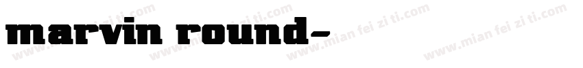 marvin round字体转换